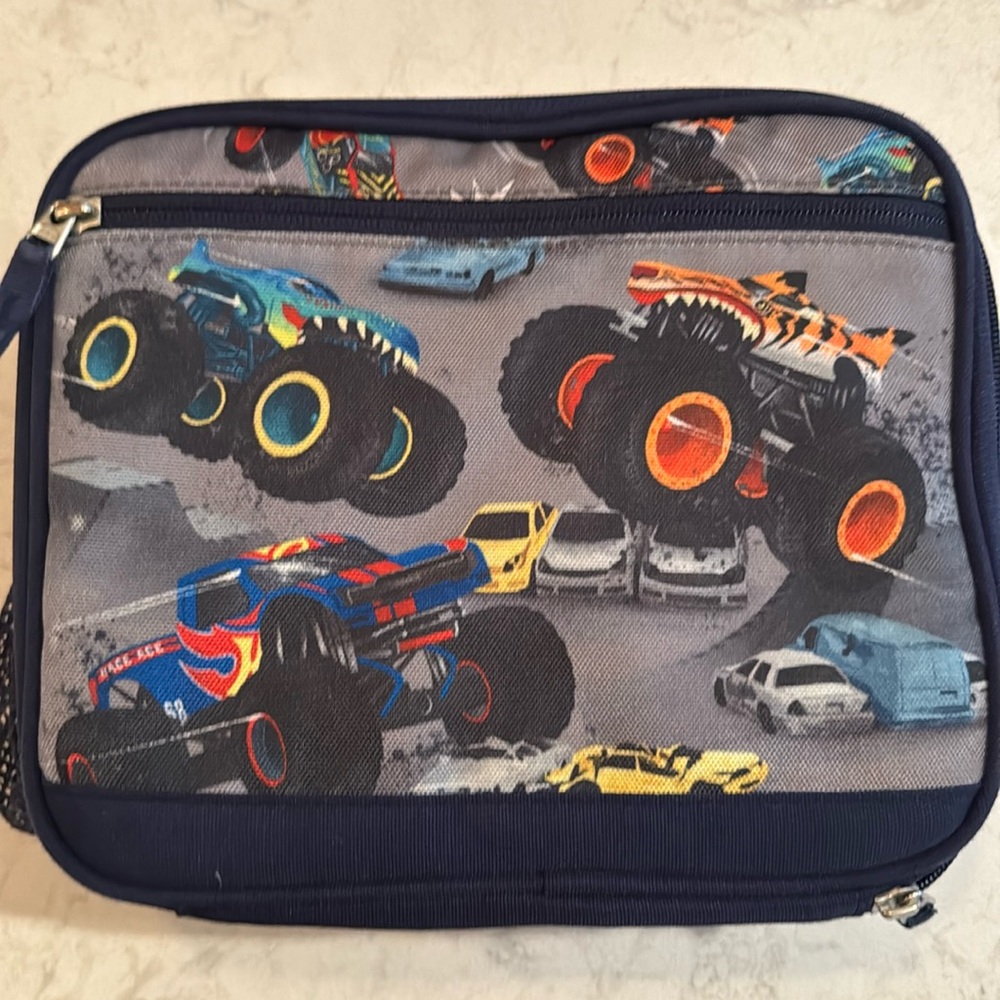 Pottery, barn, kids, monster truck lunchbox